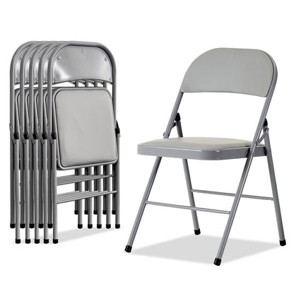 Elegant Foldable Iron & PVC Chairs for Convention & Exhibition White