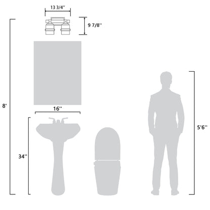 ExBrite Farmhouse 3-lights Bathroom Dimmable Iron Black Vanity Lights Wall Sconces