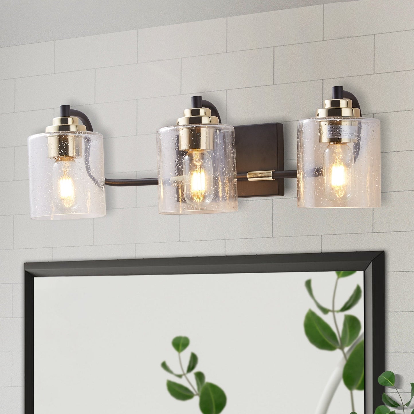 ExBrite Modern Rose Gold 1/2/3/4/5-light Bathroom Dimmable Crystal Vanity Lights Wall Sconces