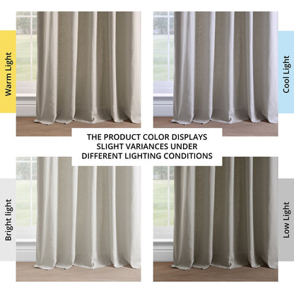 Exclusive Fabrics French Linen Room Darkening Curtains Panel - Elegant luxurious Drapes (1 Panel)