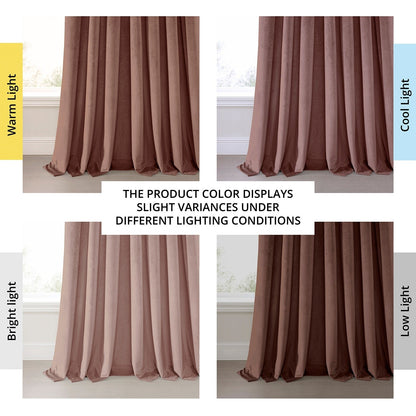 Exclusive Fabrics Heritage Plush Velvet Room Darkening Curtains (1 Panel) Luxury Velvet Curtains for Bedroom & Living Room.