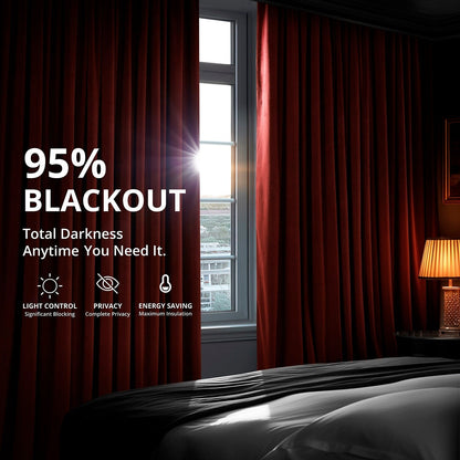 Exclusive Fabrics Signature Blackout Velvet Curtain (1 Panel)