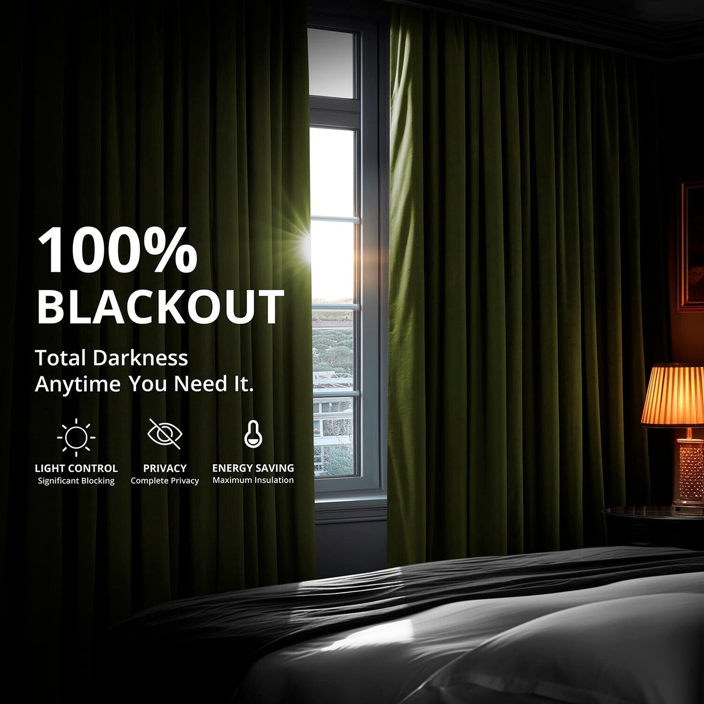 Exclusive Fabrics Signature Blackout Velvet Curtain (1 Panel)