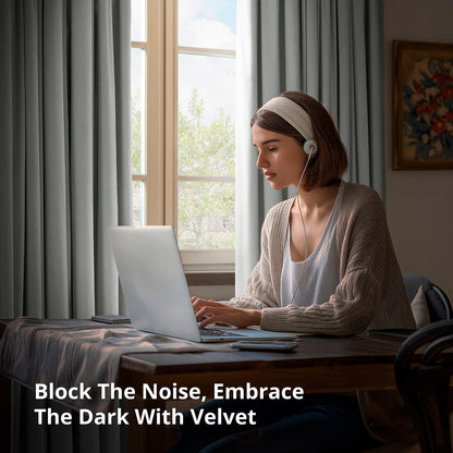 Exclusive Fabrics Signature Extra Wide Blackout Velvet Curtains (1 Panel) - Luxurious Blackout Drapes