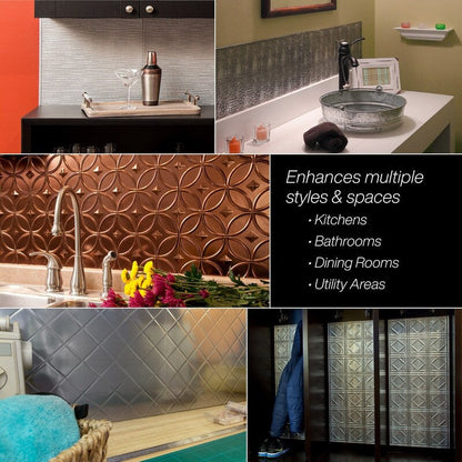 FASÄDE Alphabet 4-foot x 8-foot PVC Wall Panel in Matte White