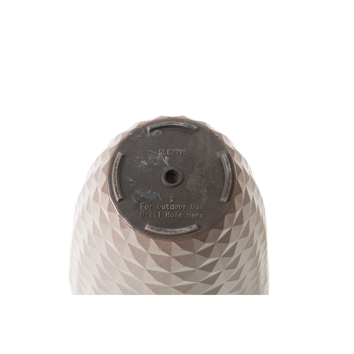 Glitzhome 19.75 H Eco-Friendly Oversized Faux Ceramic Diamond Textured Tall Planter Porch Flowerpot (Set of 2)