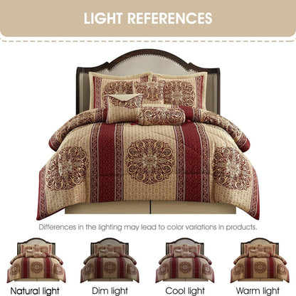 Nanshing Prince 7 Piece Elegant Medallion Comforter Set