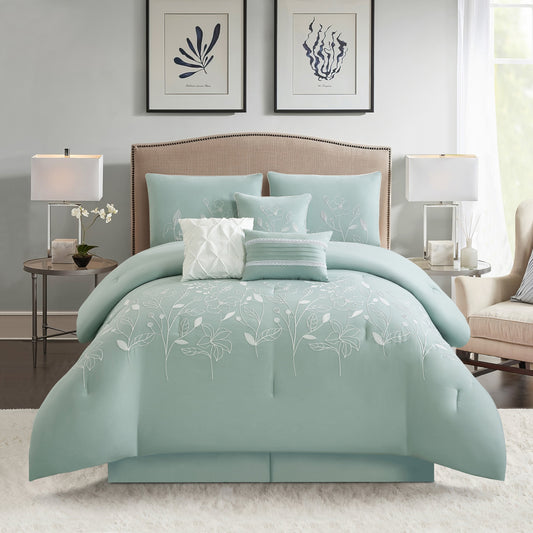 Ensemble de couette florale botanique Nanshing Taylor 7 pièces