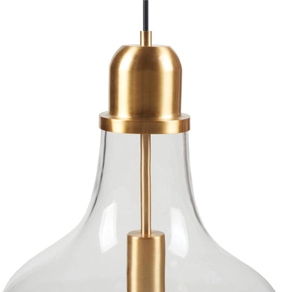 INK+IVY Auburn Bell Shaped Hanging Glass Pendant Light