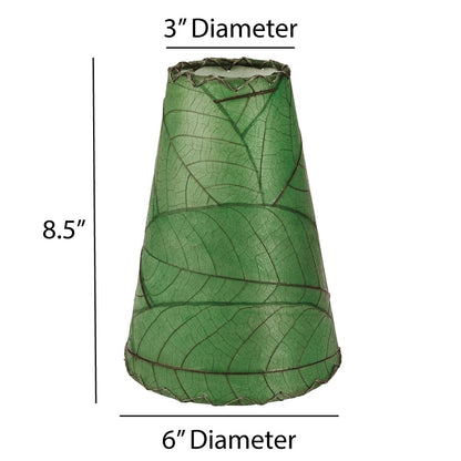 Eangee Handmade Gecko Wall Lamp Combo, Cocoa Leaves Shade, 16 x 7 x 24 in. - 16 x 7 x 24