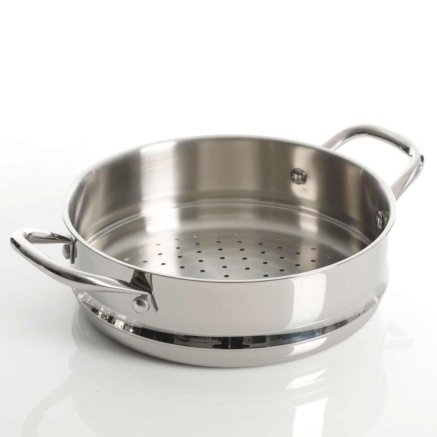 Batterie de cuisine robuste en acier inoxydable, 10 pièces