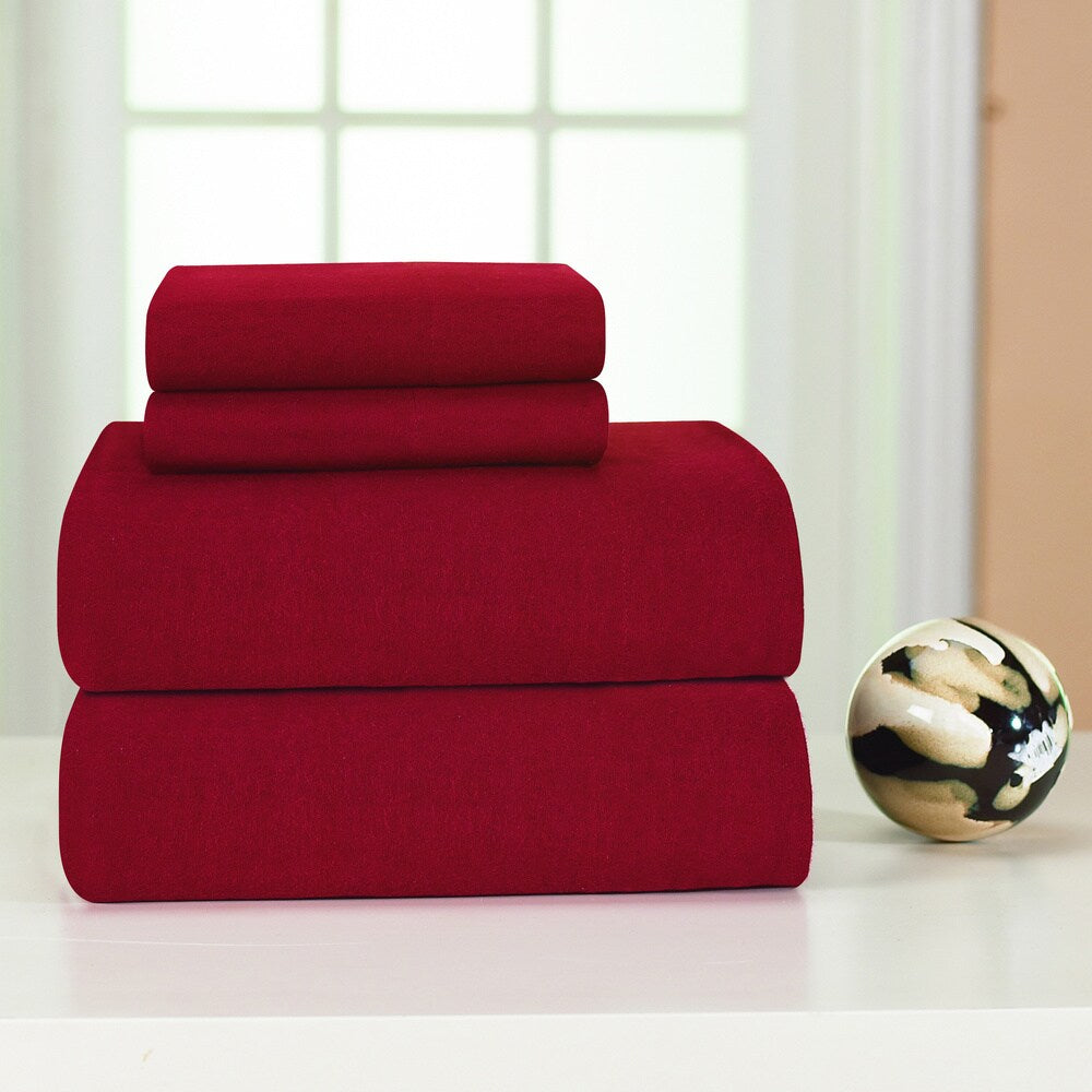 Heavyweight Cotton Flannel Bedsheet Set