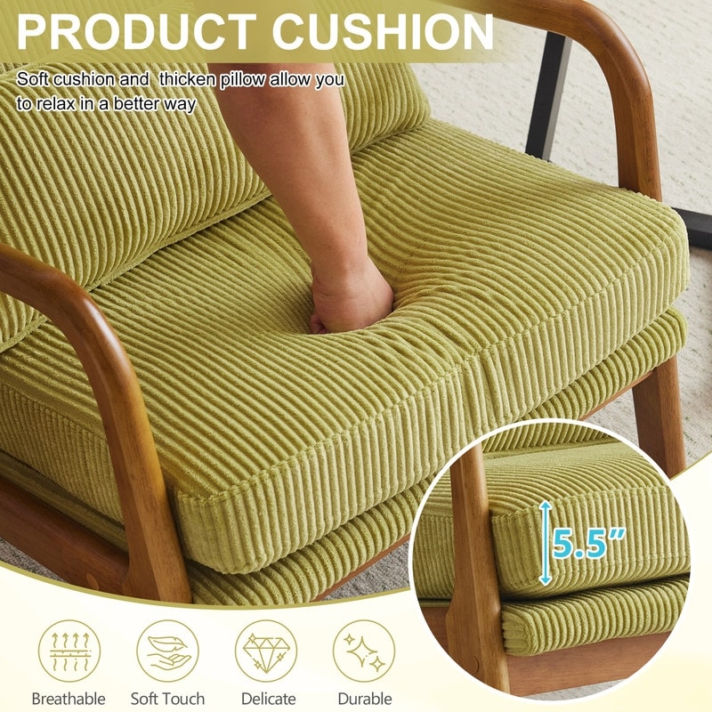 Chaise de loisirs à dossier haut en bois massif avec accoudoirs et dossier Chaise d'appoint