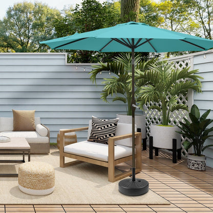 Parasol de patio Holme de 9 pieds et support de base