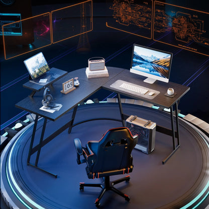 Homall L-Shaped Gaming Desk Computer Corner Desk Office Writing Desk