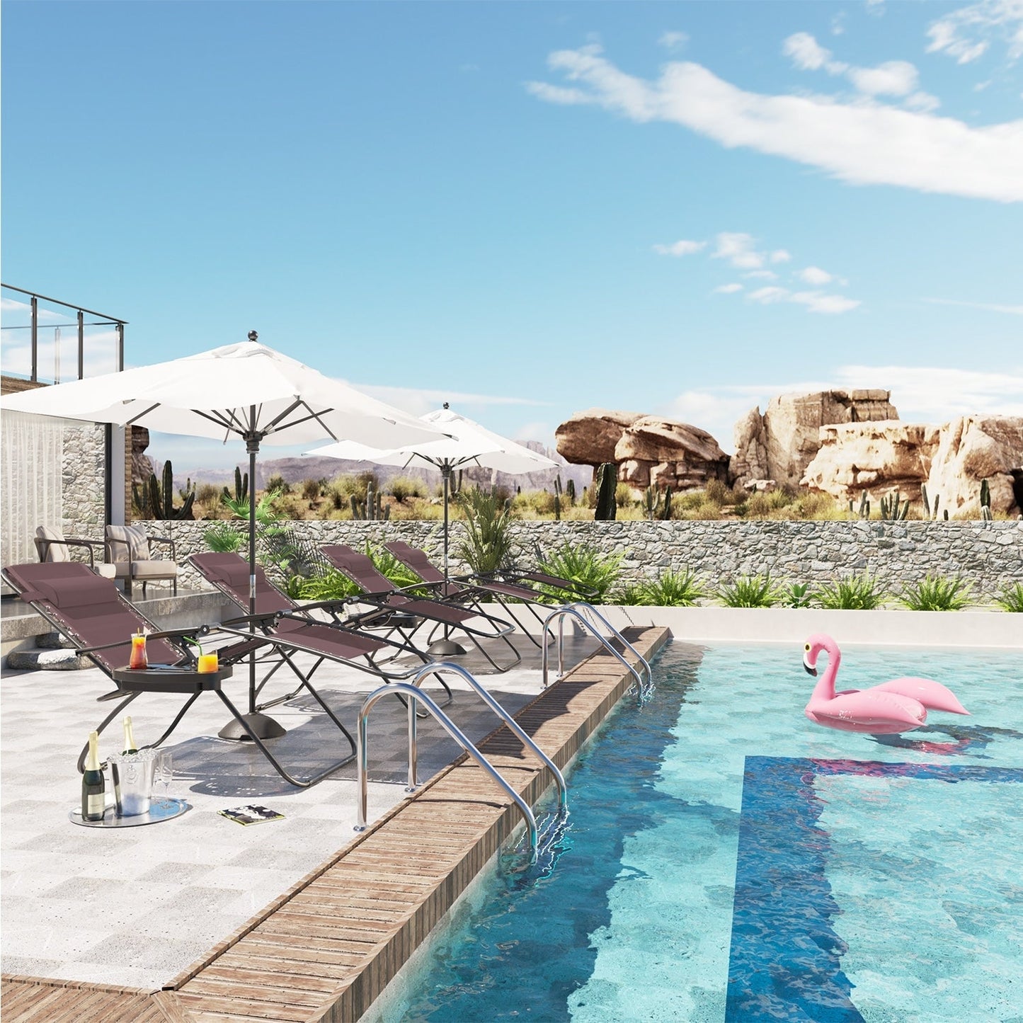 Homall Patio Zero Gravity Chair Lawn Lounge Chair with Pillow Set of 2