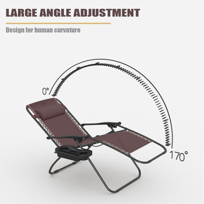 Homall Patio Zero Gravity Chair Lawn Lounge Chair with Pillow Set of 2