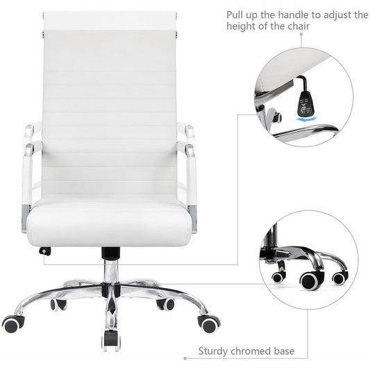 Homall Ribbed Office Chair Computer Desk Chair