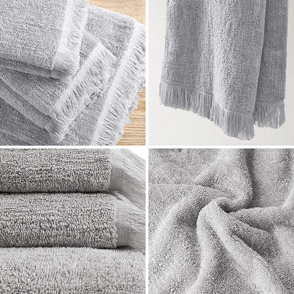 INK+IVY Atlas Cotton Dobby Slub 6 Piece Towel Set