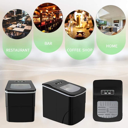 Ice Maker Machine Countertop-Portable Ice Cube Makers 26 lbs in 1 hrs