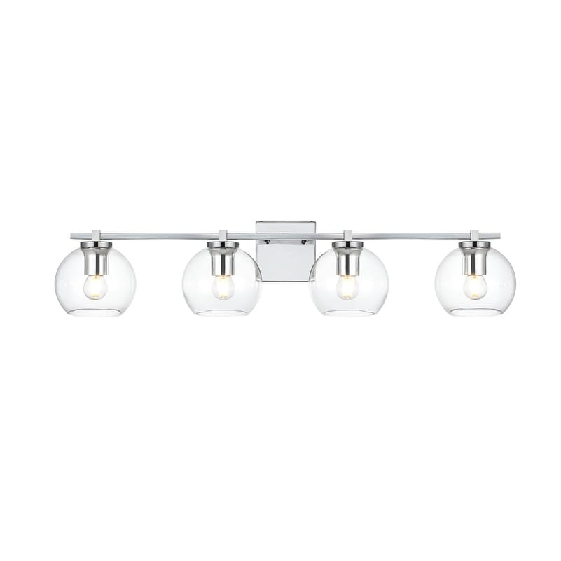 Julian 1 Light Black and Clear Bath Sconce