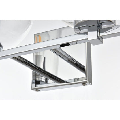 Julian 1 Light Black and Clear Bath Sconce