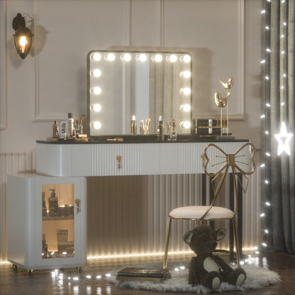 Miroir de maquillage Hollywood Keonjinn à LED avec 15/18 lumières LED