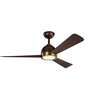 Kichler Incus 56 3 Blade Indoor Ceiling Fan with Blades, LED Light