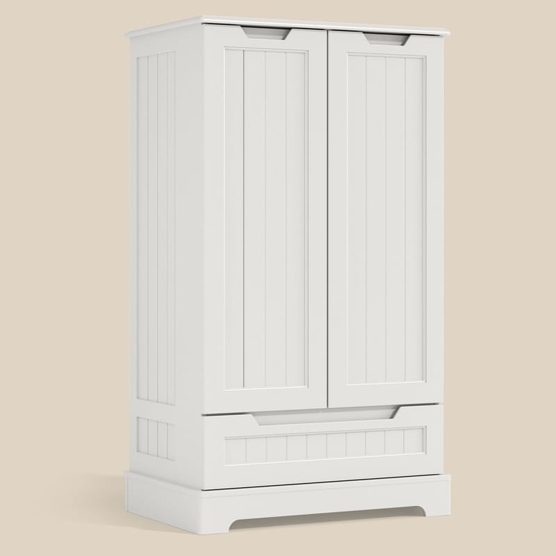 Armoire de rangement pour cuisine, armoire de rangement pour salle de bain indépendante avec 2 portes et tiroirs