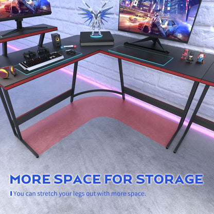 Homall L-Shaped Gaming Desk Computer Corner Desk Office Writing Desk