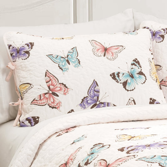 Lush Decor Flutter Butterfly 3-piece Quilt Set