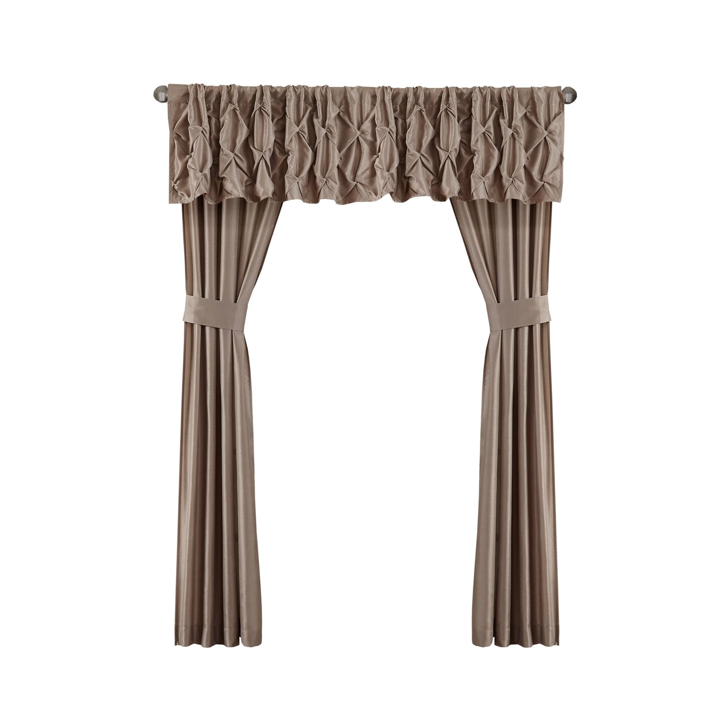 Madison Park Essentials Loretta 24 pièces dans un sac avec panneaux de fenêtre et ensemble de draps