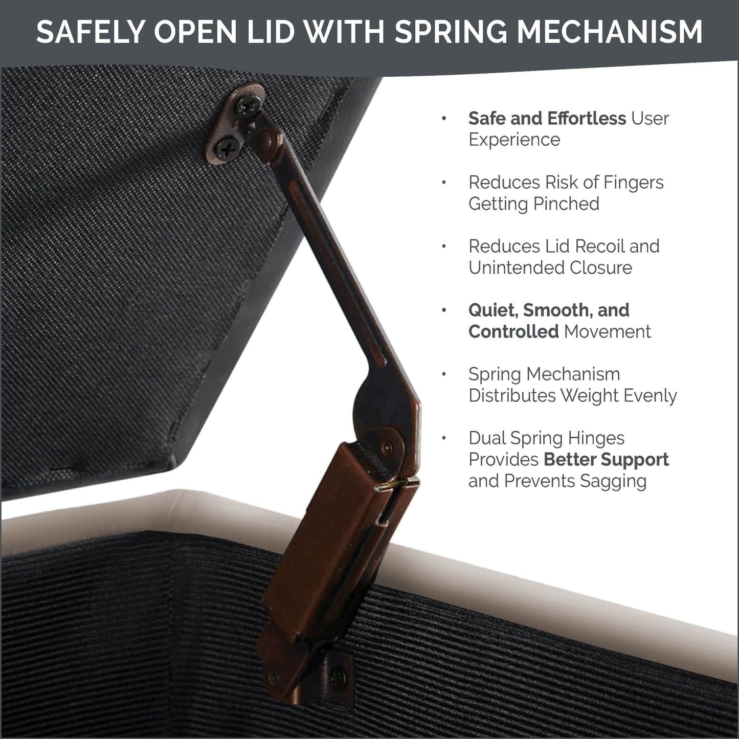 Banc de rangement rembourré à plateau capitonné Madison Park Sasha