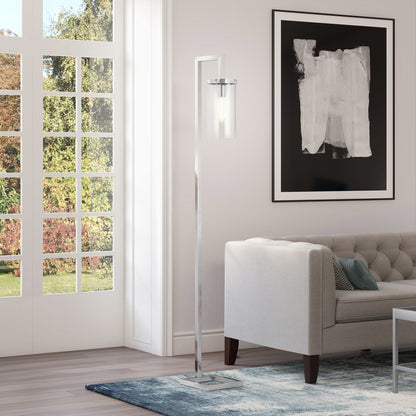 Malva 67.75 Tall Floor Lamp with Glass Shade - 11 Wide