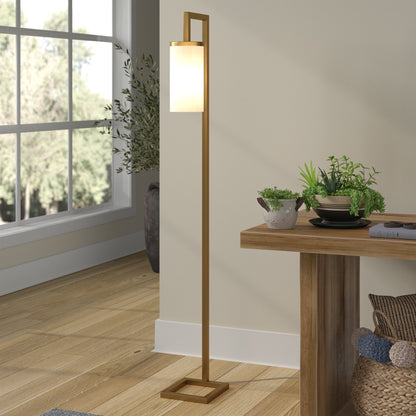 Malva 67.75 Tall Floor Lamp with Glass Shade - 11 Wide
