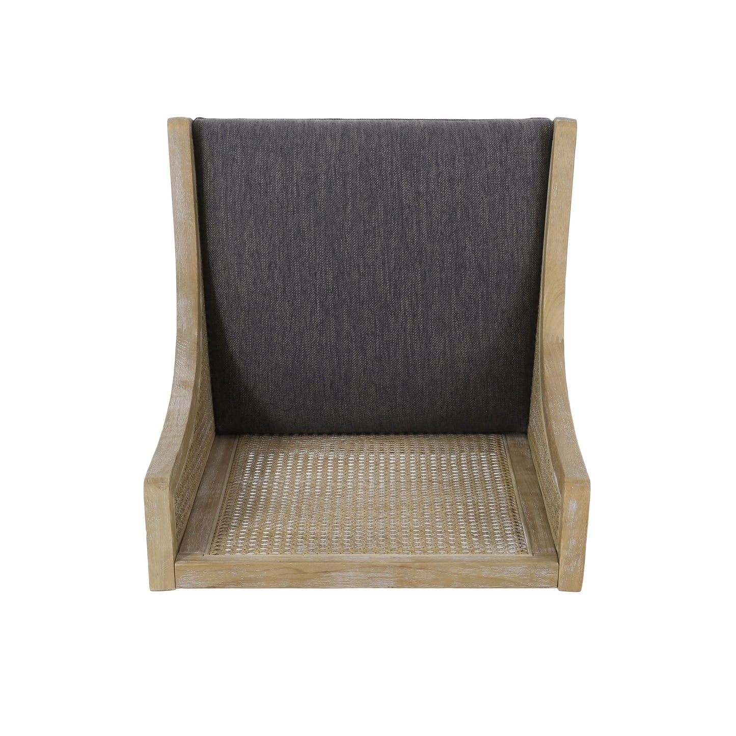 Chaises de salle à manger rembourrées en rotin et bois Maurers (lot de 2) par Christopher Knight Home