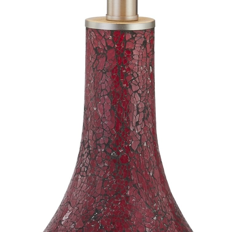 25.25 Glass Table Lamp Set with USB (Set of 2)