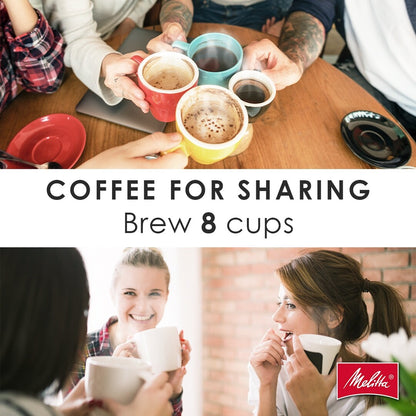 Cafetière filtre Melitta Aroma Tocco 8 tasses avec carafe thermique et écran tactile