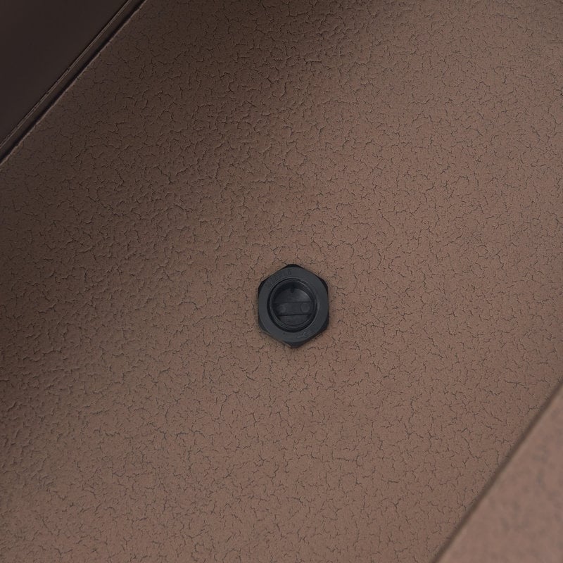 Jardinière métallique lourde pour plantes d'extérieur, 96 x 25 x 76 cm (L x l x H) de hauteur et de longueur, avec séparateur en métal - 96 x 76 x 25 cm