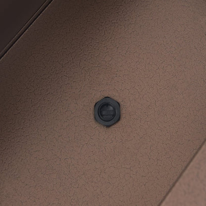 Jardinière métallique lourde pour plantes d'extérieur, 96 x 25 x 76 cm (L x l x H) de hauteur et de longueur, avec séparateur en métal - 96 x 76 x 25 cm