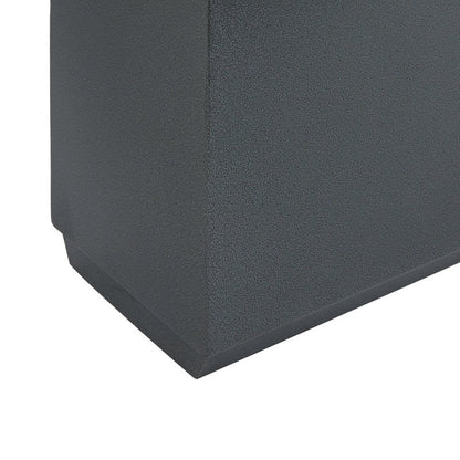 Jardinière métallique lourde pour plantes d'extérieur, 96 x 25 x 76 cm (L x l x H) de hauteur et de longueur, avec séparateur en métal - 96 x 76 x 25 cm