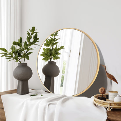 Modern Bathroom Wall Mounted Round Vanity Mirror