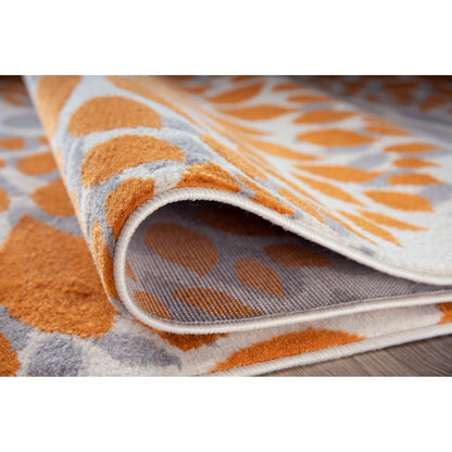 World Rug Gallery Modern Floral Circles Area Rug