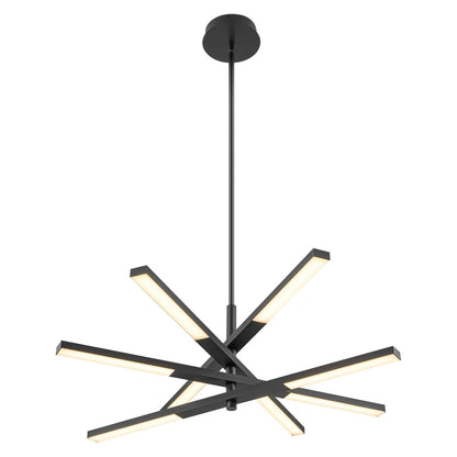Modern Tiered Linear Sputnik Chandelier Warm Light 3000K Integrated LED Chandelier