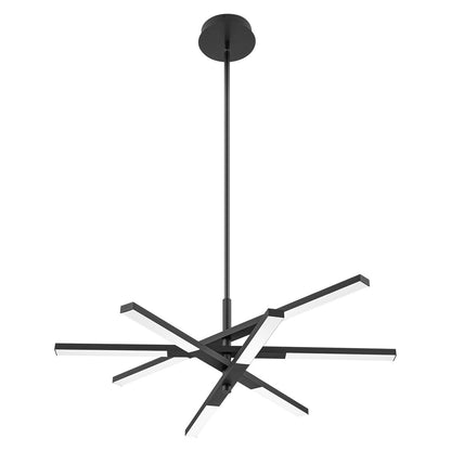 Modern Tiered Linear Sputnik Chandelier Warm Light 3000K Integrated LED Chandelier