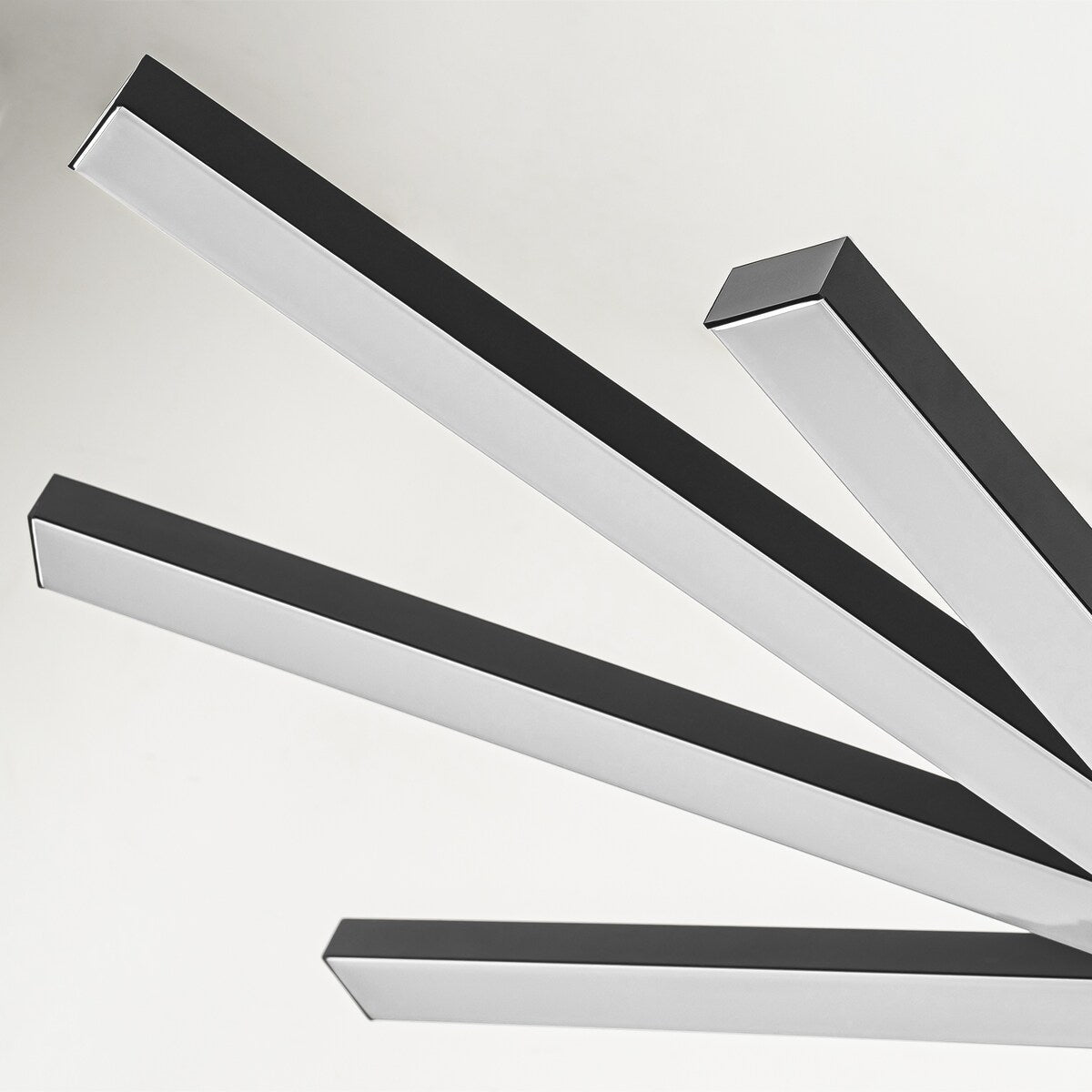 Modern Tiered Linear Sputnik Chandelier Warm Light 3000K Integrated LED Chandelier