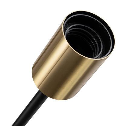 Black/ Gold Sputnik Semi Flush Mount Lamp Close to Ceiling Light Fixture for Living Room/ Kitchen/ Office/ Bedroom/ Foyer