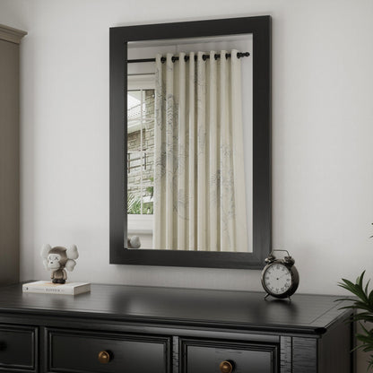 Modern Wall Mirrors, Rectangular Mirror with Wood Framed, Bathroom Mirror Barn Mirror Barn Door Mirror with Multi Size