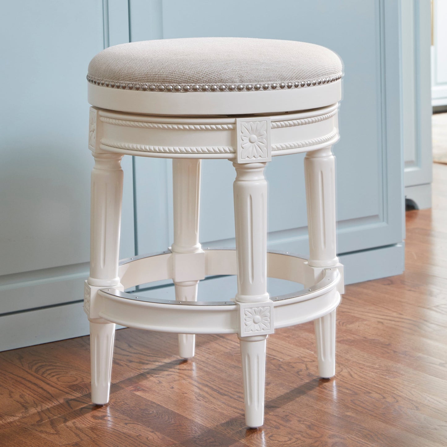 Tabouret de bar pivotant sans dossier Chapman 26 pouces de New Ridge Home Goods - Hauteur comptoir