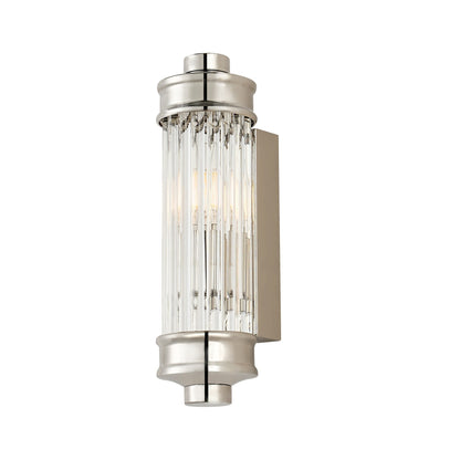 Nordic Postmodern Wall Sconce, European Wall Light in Simple Vintage Glass Crystal